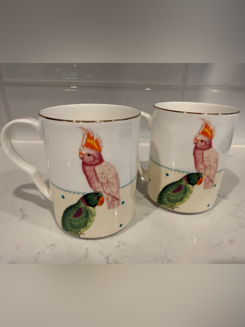 YVONNE ELLEN Pair of Bird Mugs